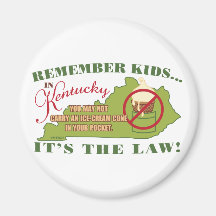 Kentucky Ice Cream Law Fridge Magnets