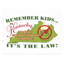 Kentucky Ice Cream Law Post Cards