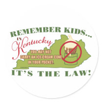 Kentucky Ice Cream Law stickers