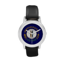 Kentucky State Flag Wrist Watch at Zazzle