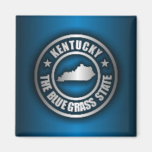 "Kentucky Steel (Blue)" Refrigerator Magnet