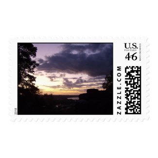 Kentucky sunset postage stamp stamp