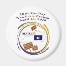 Kentucky Tax Day Tea Party Protest Magnet
