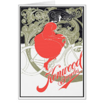 Kenwood Bicycles Art Nouveau Greeting Cards