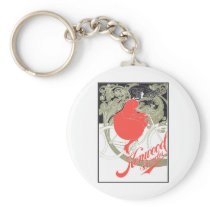 Kenwood Bicycles Art Nouveau Keychain