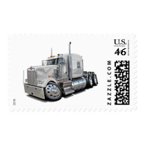 Kenworth w900 White Truck Postage