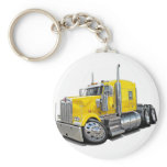 Kenworth w900 Yellow Truck Keychain