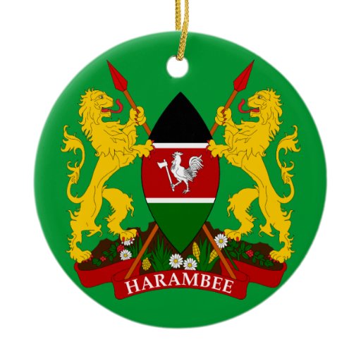 KENYA Ceramic Christmas Ornament Zazzle