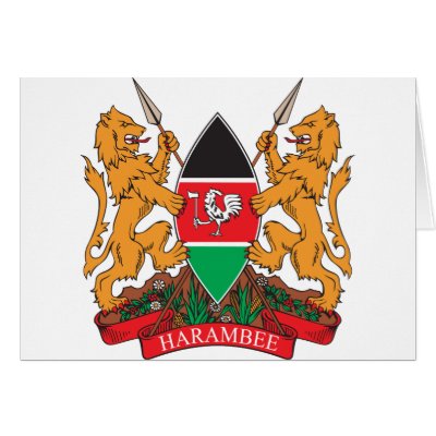Kenya Coat Of Arms Card by teyes143