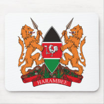 Kenya Coat of Arms Mousepad