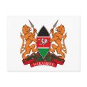 Kenya Coat of Arms Postcard