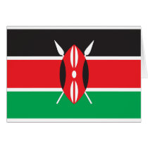 Kenya Flag Greeting Card