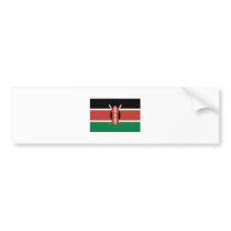 Kenya FLAG International bumper stickers by flagshirt Kenya FLAG International bumper stickers