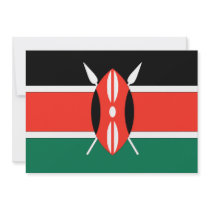 Kenya Flag Personalized Announcement
