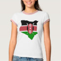 Kenya flag map t-shirts by FlagStore Kenya flag map t-shirts
