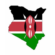 Kenya flag map t-shirts