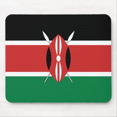 Kenya Flag Mousepad by