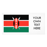 Kenya Flag Customized Photo Card