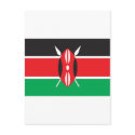 Kenya Flag postcards