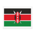 Kenya Flag Postcard