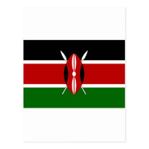 Kenya Flag Postcards