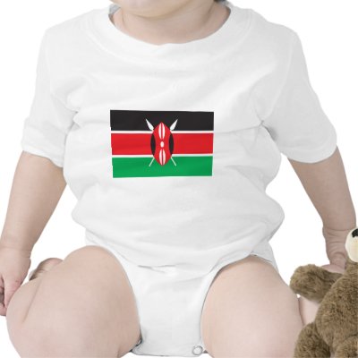 Kenya Flag Tshirt by teyes143