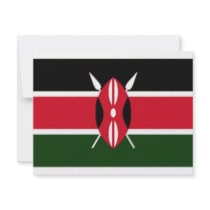 Kenya National Flag invitations