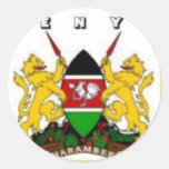 KENYA ROUND STICKER