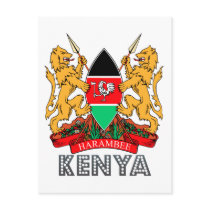 Kenyan Emblem postcards