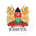 Kenyan Emblem stickers by FlagStore Kenyan Emblem stickers
