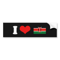 Kenyan Flag T-shirts and Gifts bumper stickers