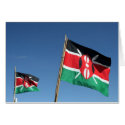 Kenyan flags cards by cardart Kenyan flags cards