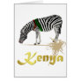 Kenyan "Wild ass" Gold Series Greeting Card