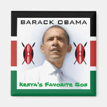 Kenya's Favorite Son Fridge Magnet