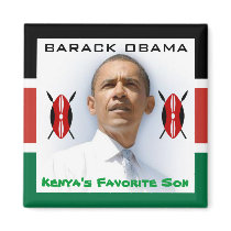 Kenya's Favorite Son magnets