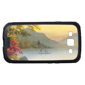 Kenyu T Boat on Lake in Autumn japanese watercolor Galaxy SIII Cover