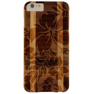 Keokea Beach Faux Wood Surfboard Barely There iPhone 6 Plus Case