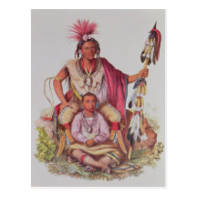 Keokuk or 'Watchful Fox', Chief of the Sauks Postcards