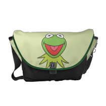 Kermit the Frog Cartoon Head Messenger Bag at Zazzle