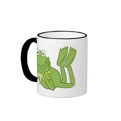 Kermit the Frog lying down Disney mugs