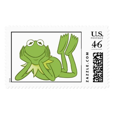 Kermit the Frog lying down Disney postage