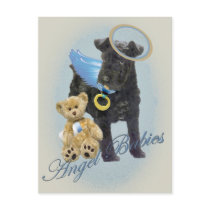 Kerry Blue Terrier Angel Baby Post Cards