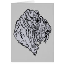 Kerry Blue Terrier Bust cards