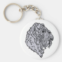 Kerry Blue Terrier Bust keychains