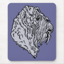 Kerry Blue Terrier Bust mousepads