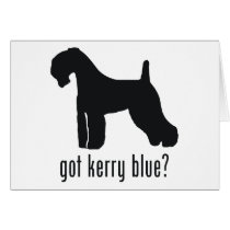 Kerry Blue Terrier Greeting Card
