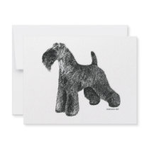 Kerry Blue Terrier Personalized Invitations