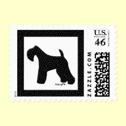 kerry blue terrier stamp