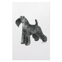 Kerry Blue Terrier Custom Stationery
