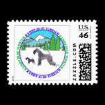 "Kerry Blue Terriers" Postage Stamp stamps